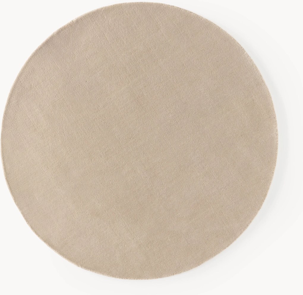 Rond wollen vloerkleed Zayne, handgeweven