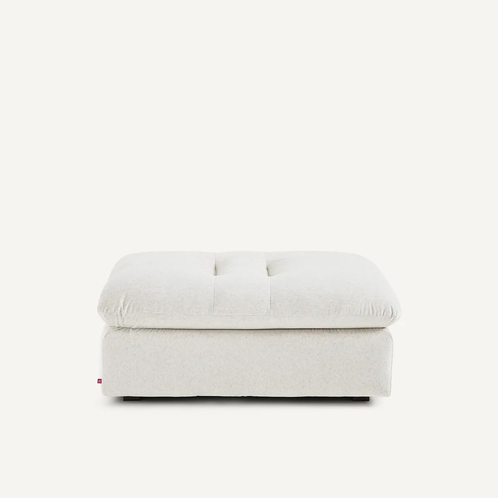 Modulaire voetensteun in linnen fluweel, GIULIANO