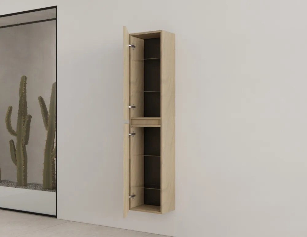 Gliss Design Timotheus kolomkast met ribbelfront 160cm ash gray