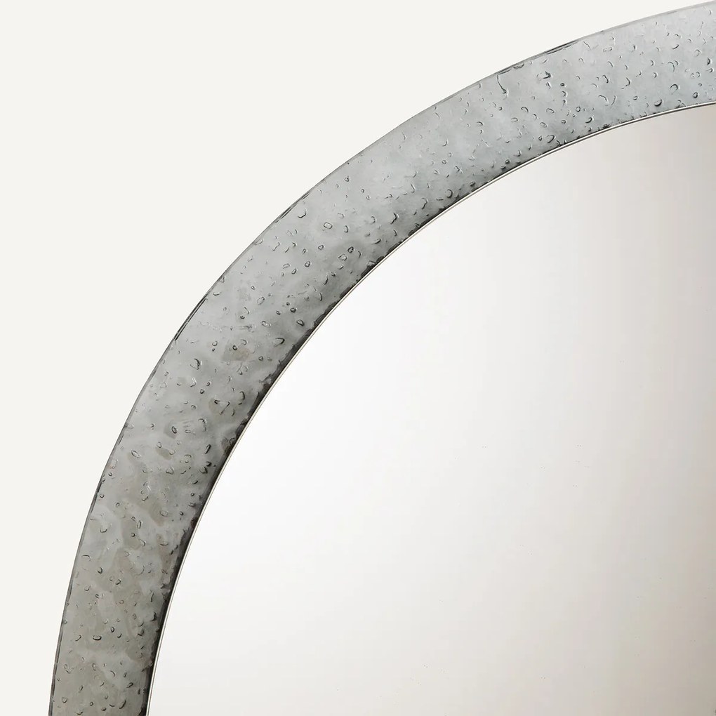 Ronde spiegel, rand van gerookt glas, diameter 69,2 cm, ONDYNE