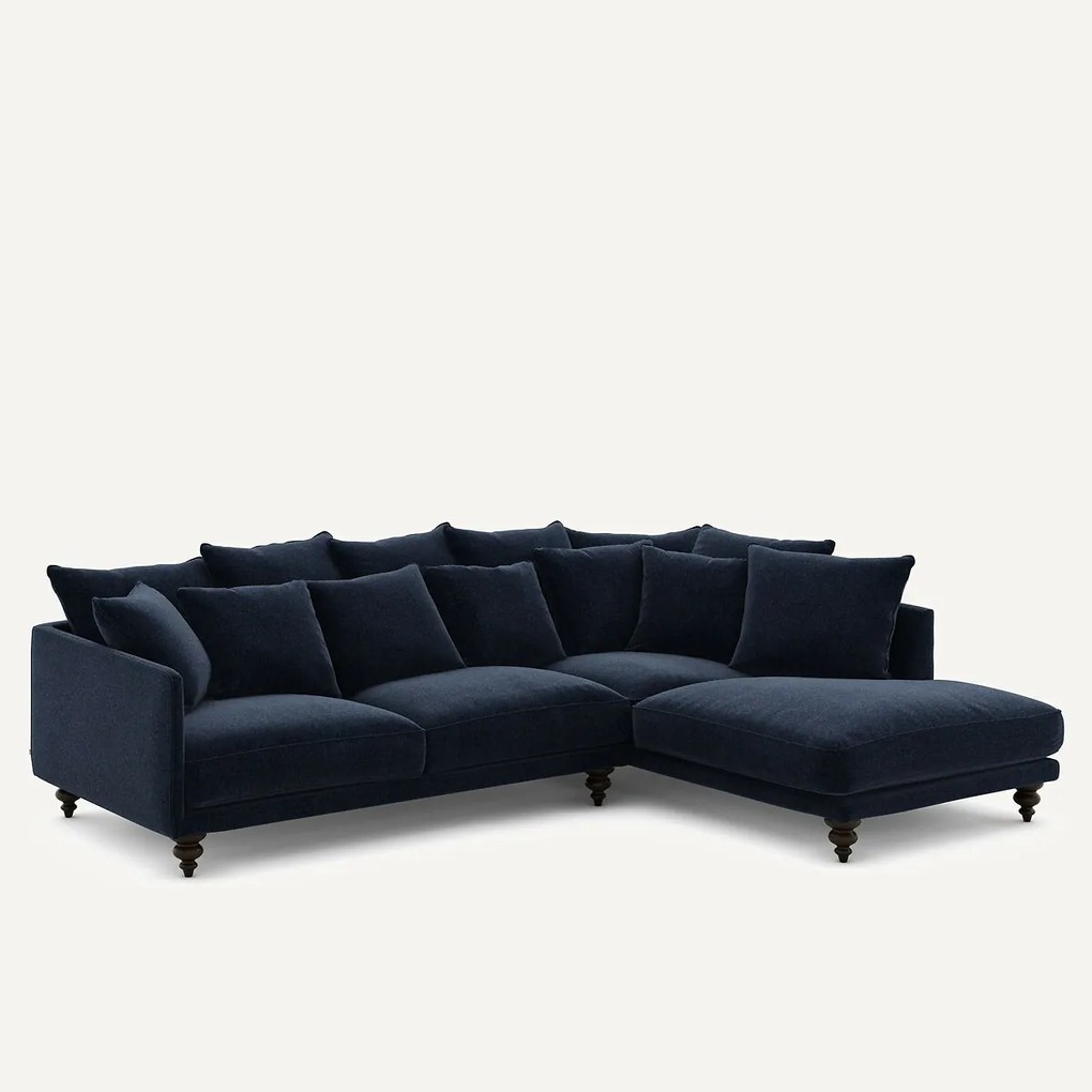 Chenille fluwelen hoekbank, Lazare