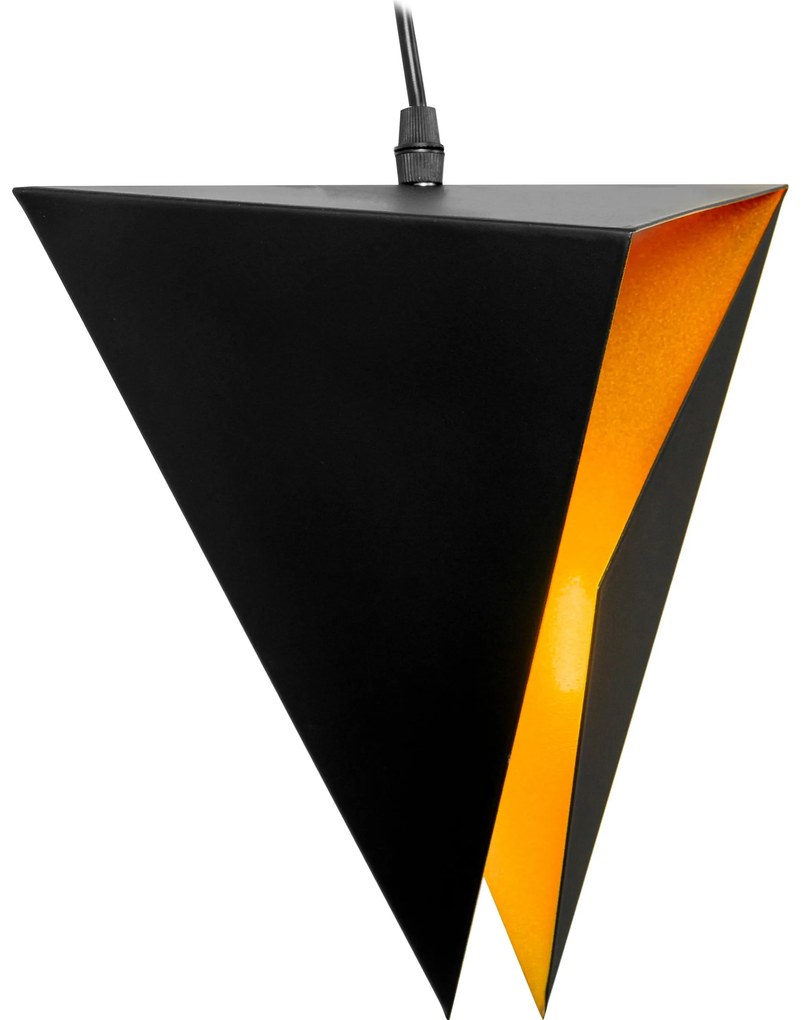 GEOMETRISCHE DRIEVOUDIGE LAMP ZWART DRIEVOUDIG APP254-3CP