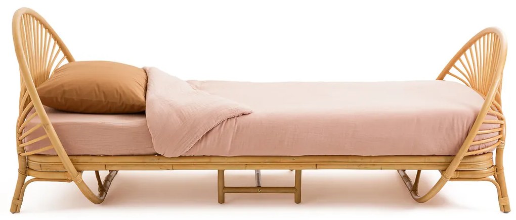 Bed en bedbodem in rotan, Sielo