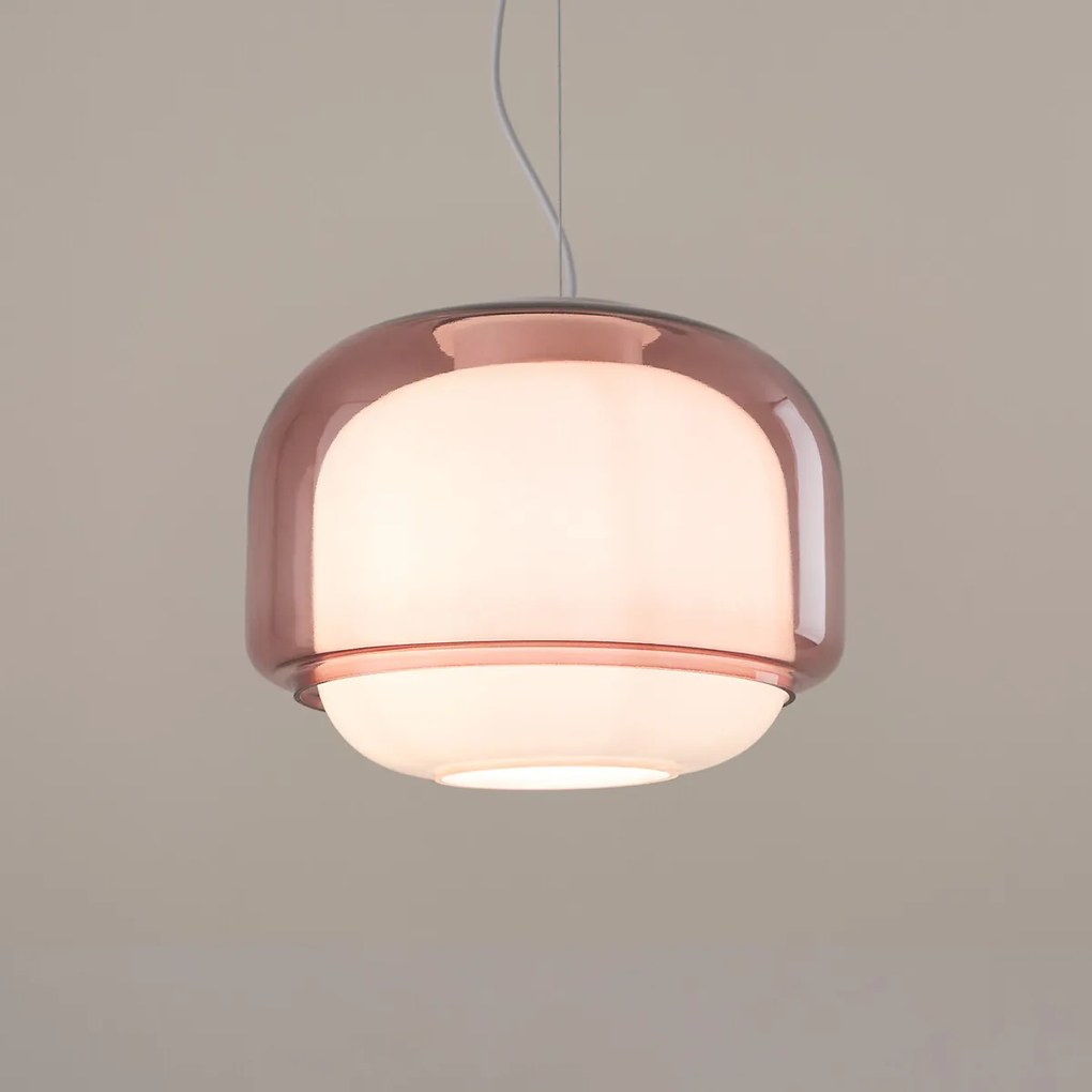 Hanglamp van gekleurd glas Ø30,5 cm, KINOKO
