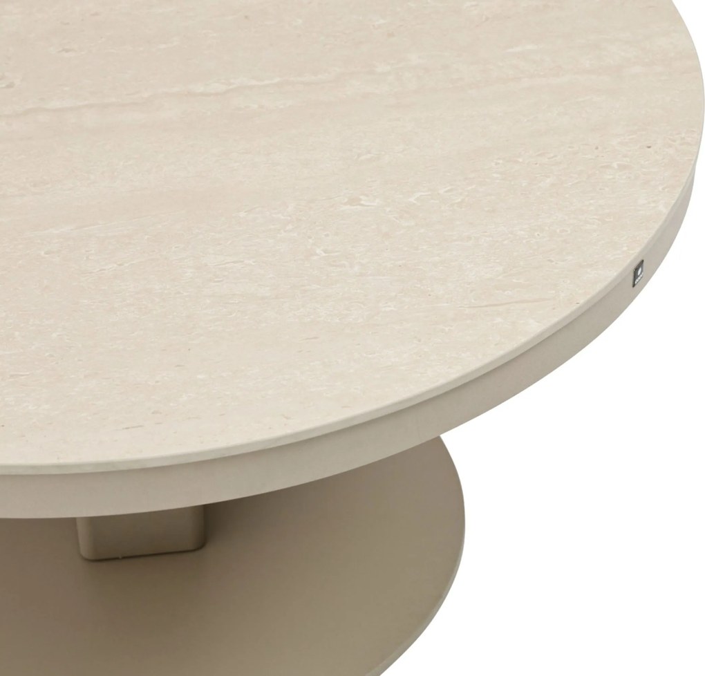 Tuintafel   90 cm  Zand/Beige   Tivano in hoogte verstelbare