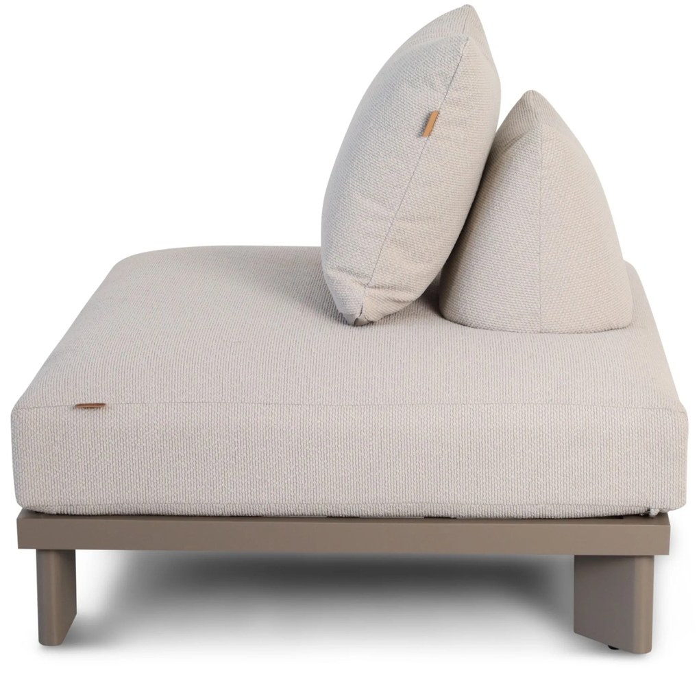 Loungeset tuin 6 personen Aluminium Taupe Santika Furniture Santika