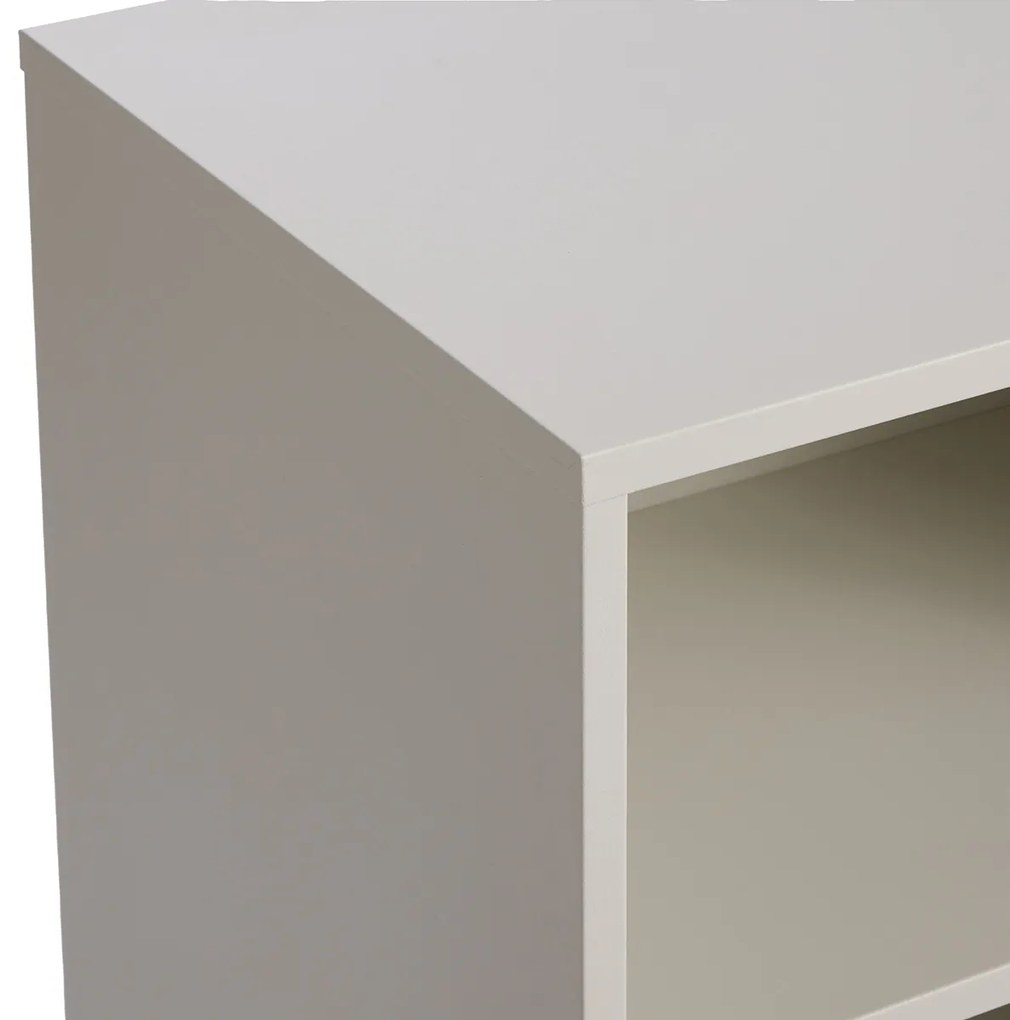 Dressoir Metaal Met Schuifdeuren Greige - 160x45x75cm.