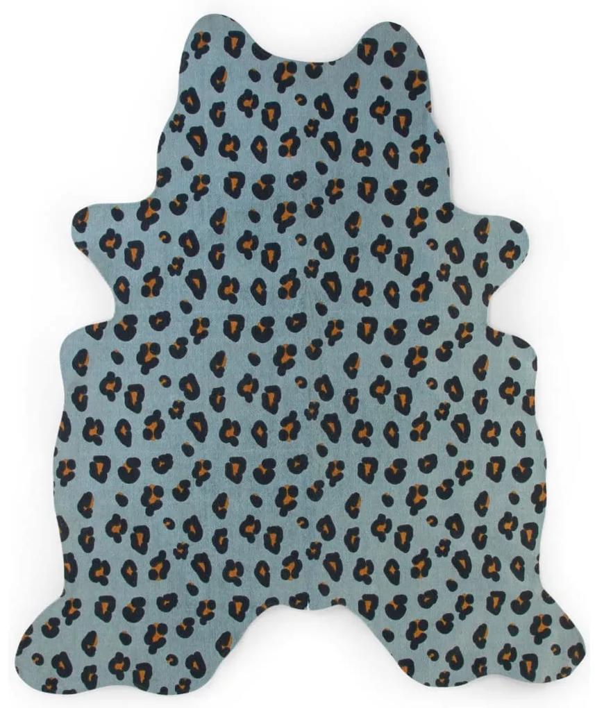 CHILDHOME Kindertapijt 145x160 cm luipaardprint blauw