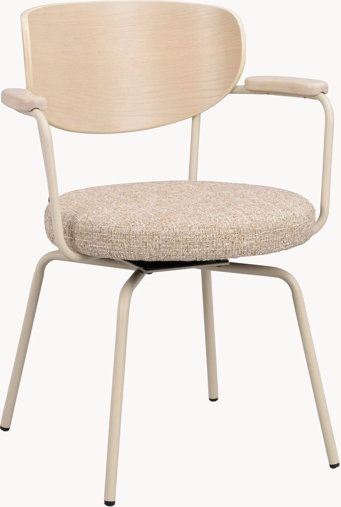 Gestoffeerde draaistoelen Merrick, 2-delig