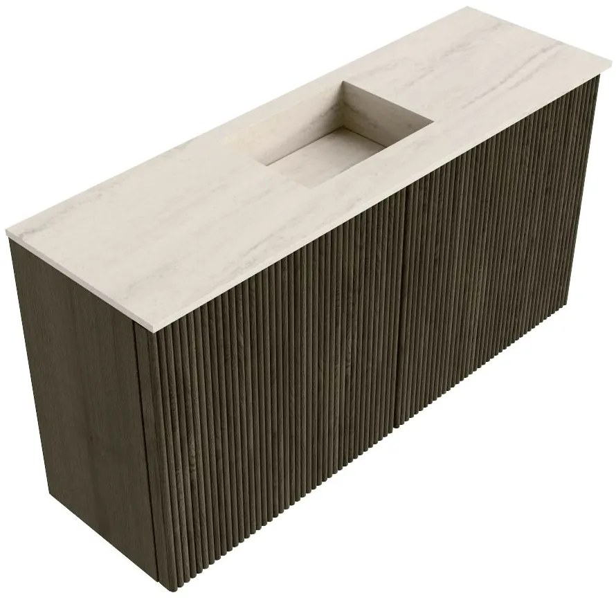 Mondiaz Joya DLux 80cm toiletmeubel shadow met wastafel faye midden zonder kraangat meli