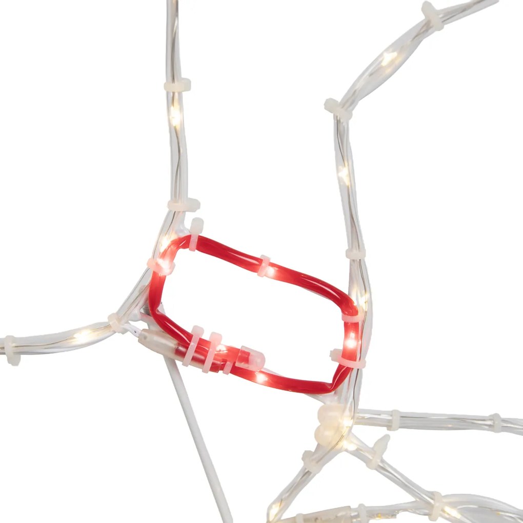 Kerst vloerlamp hert 50cm incl. LED met timer IP44 - Pax