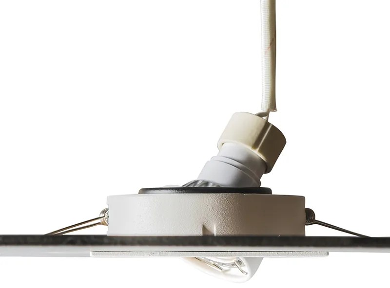Smart inbouwspot wit incl. WiFi GU10 kantelbaar - Artemis Design GU10 vierkant Binnenverlichting Lamp