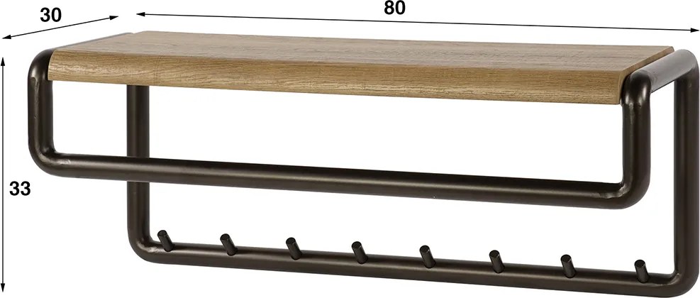 Wandkapstok Met Hoedenplank En Roede