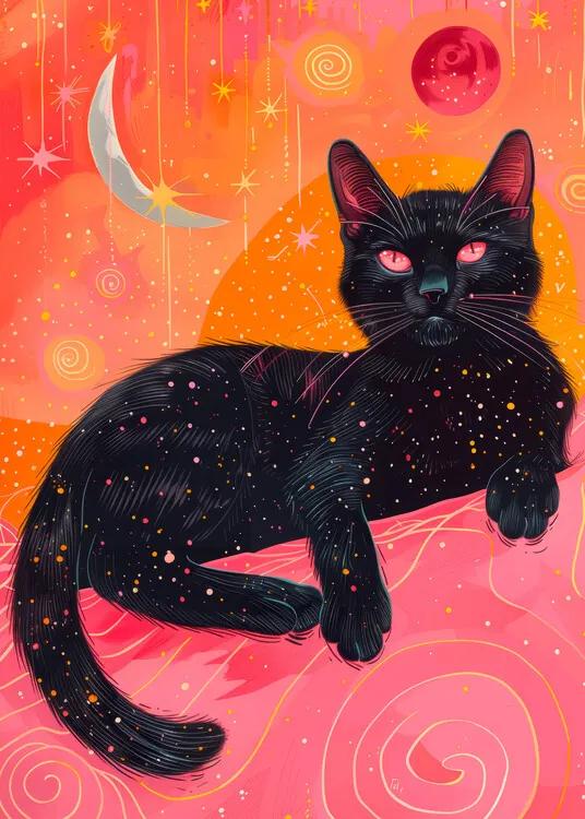 Ilustratie Candy Cat the Star VII, Justyna Jaszke