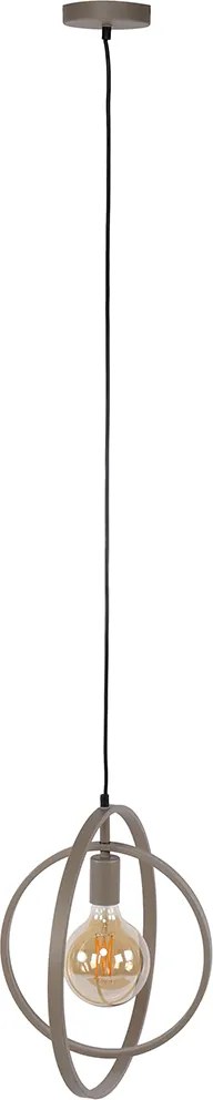 Cirkel Hanglamp Metaal Beige