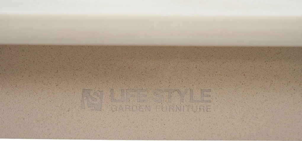 Tuinset 6 personen 220 cm Zand/Beige Lifestyle Garden Furniture Monaco/Belluno
