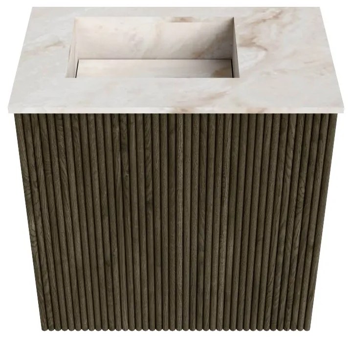 Mondiaz Joya DLux 40cm toiletmeubel shadow met wastafel faye links zonder kraangat frappe