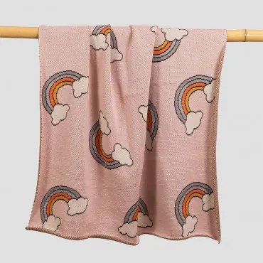 Deken Van Katoen Dabyd Kids Roze - Sklum