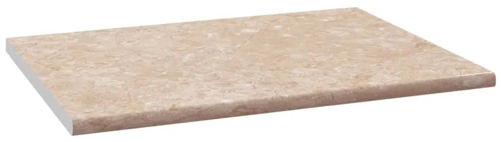 vidaXL Aanrechtblad 80x60x2,8 cm spaanplaat beige met marmertextuur