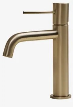 Kraan Voor Wastafel In Messing Orveta Geborsteld Goud & ↑20 Cm - Sklum