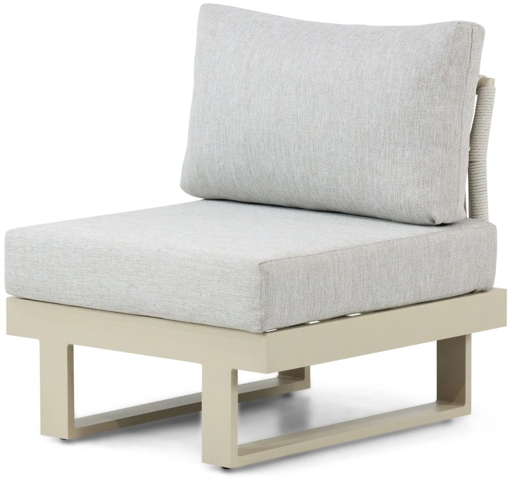 Hoek loungeset 6 personen Aluminium Taupe  Lifestyle Garden Furniture Lorenzo