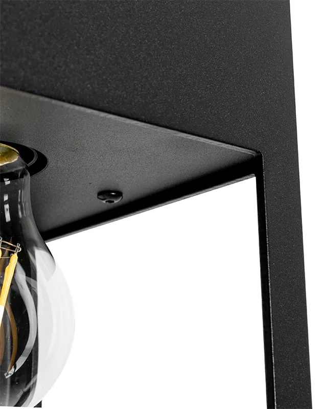 Moderne plafondlamp zwart 2-lichts - Cela