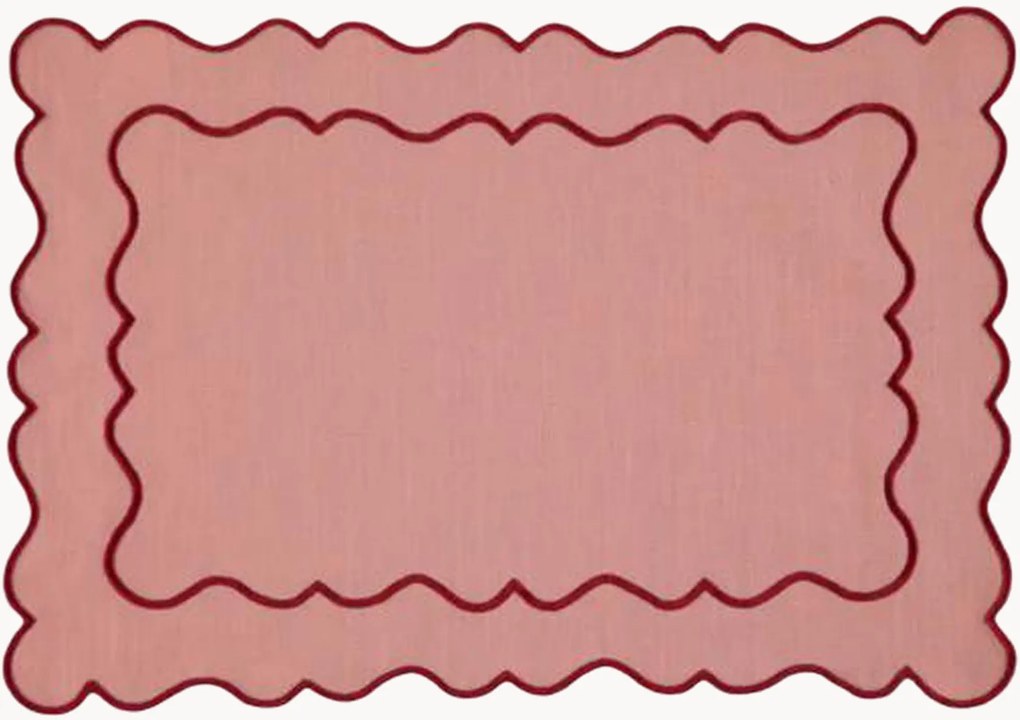 Placemat Ondulado met randborduurwerk