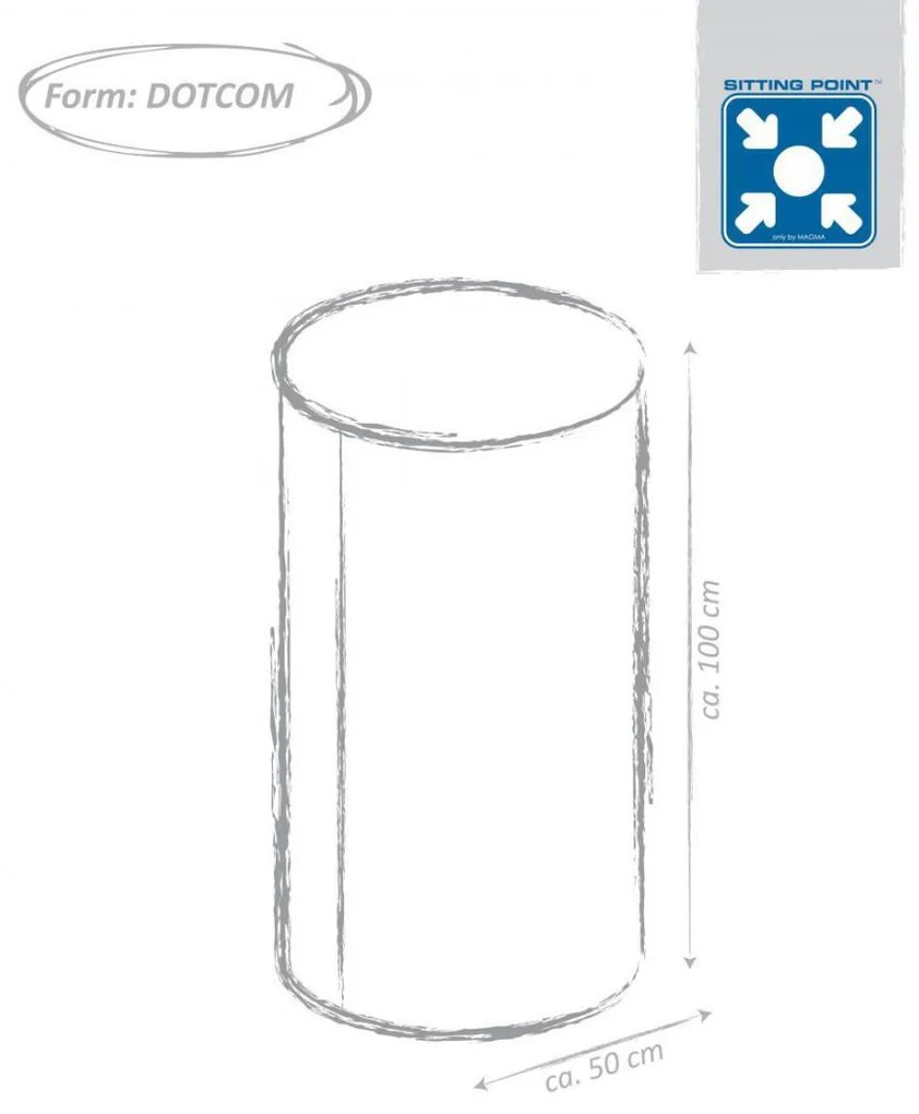 DotCom Houten Poef 50/100