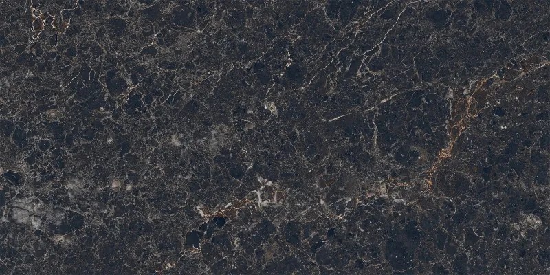 Mexen Slik Emperador Zwart monster van geglazuurde gerectificeerde gres G1, vloer- en wandtegel, hoge glans - TL207-01-S