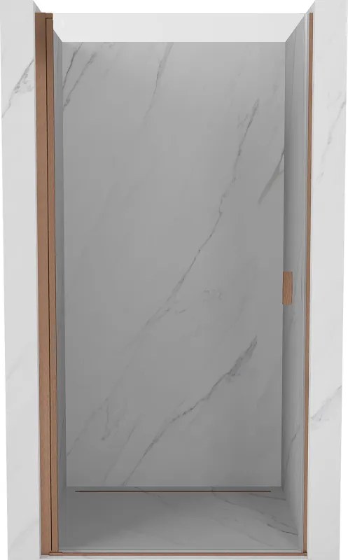 Mexen Mist-B draaideur douchedeur 80 cm, transparant, geborsteld koper - 8A2-080-000-65-00