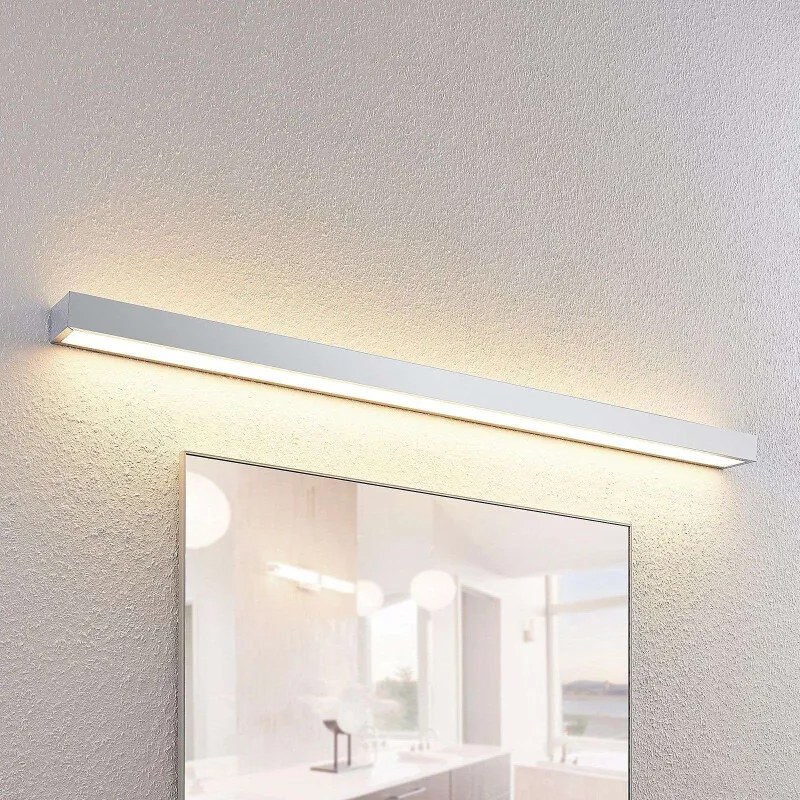 Layan LED badkamer wandlamp, chroom, 120 cm