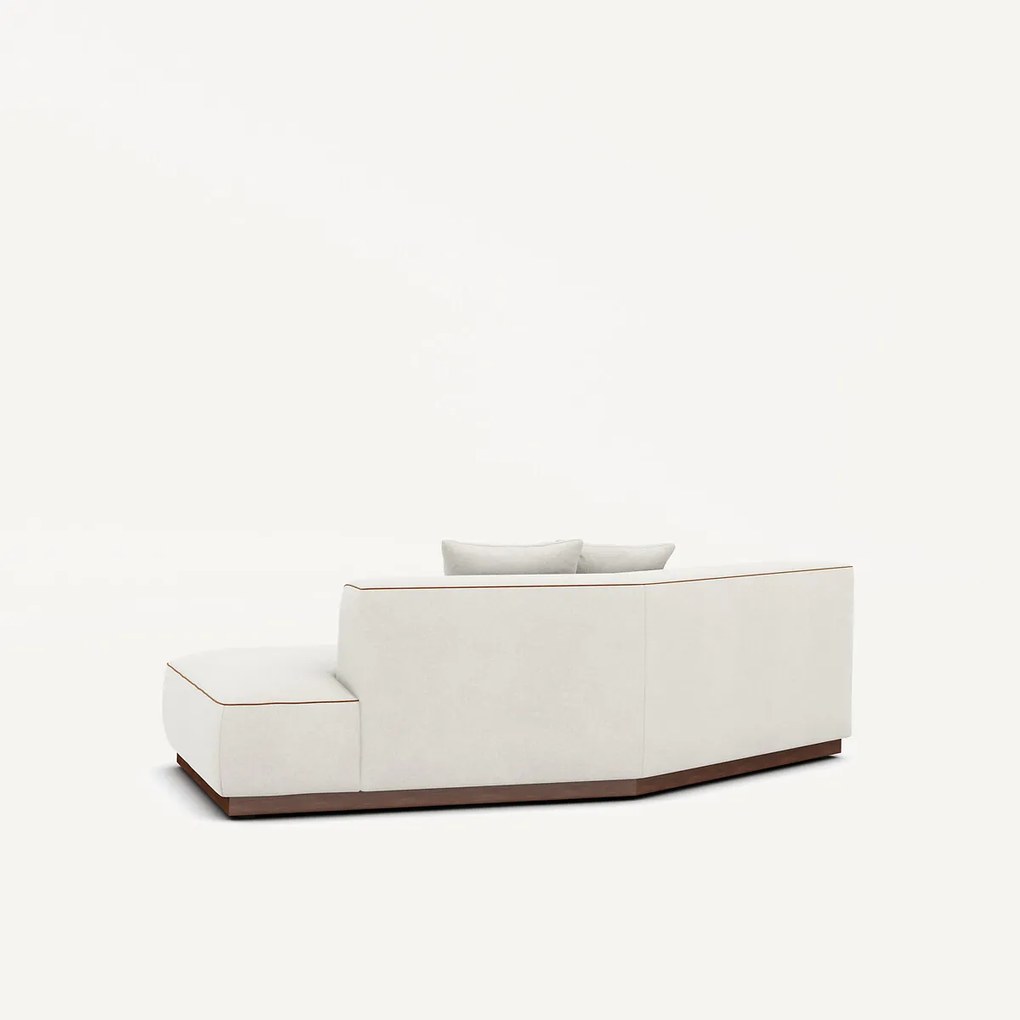 Rechter halve bank in linnen fluweel, JACOPO