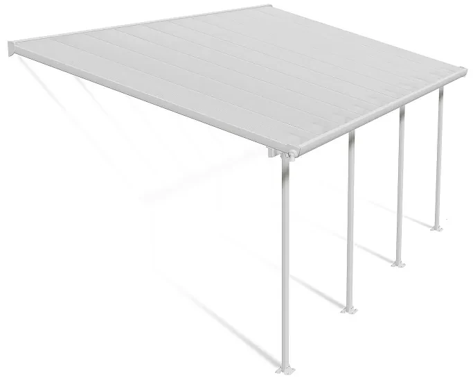 Feria Palram polycarbonaat terrasoverkapping - Canopia 3 x 6,1 m wit
