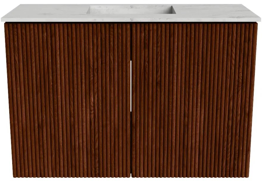 Mondiaz Joya DLux 60cm toiletmeubel ruby met wastafel faye midden 1 kraangat opalo