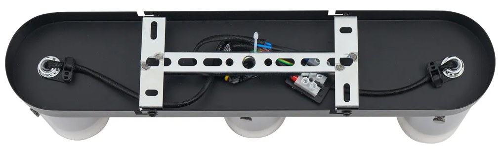 Moderne plafondspot gunmetal 3-lichts draai- en verstelbaar - Drain