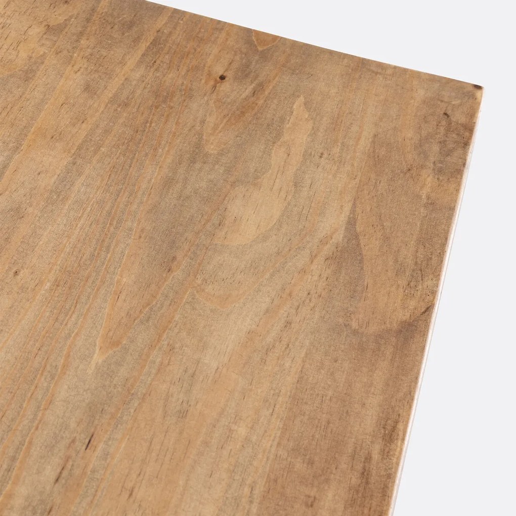 Rechthoekige eettafel, massieve den, 8 tot 10 personen, MALIO