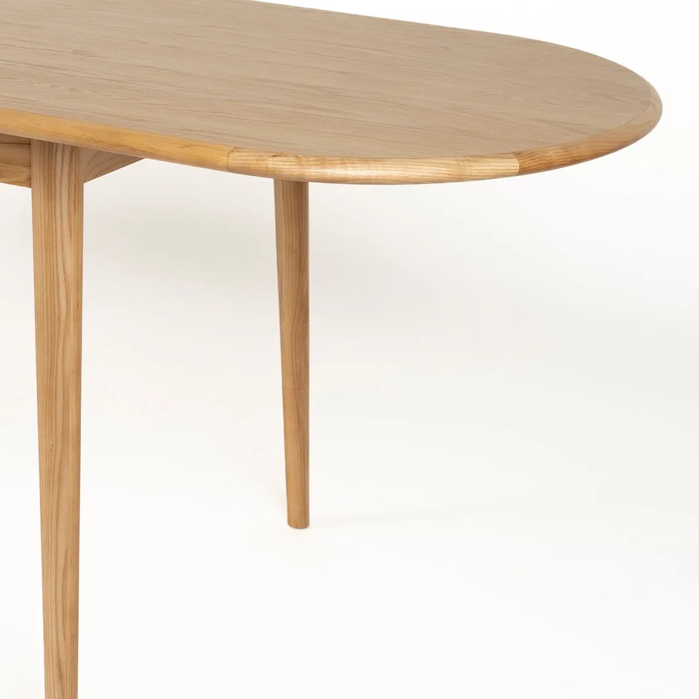 Zuiver Twist Oval Oak Uitschuifbare Eettafel Eiken 185-240 Cm - 90 X 185cm.