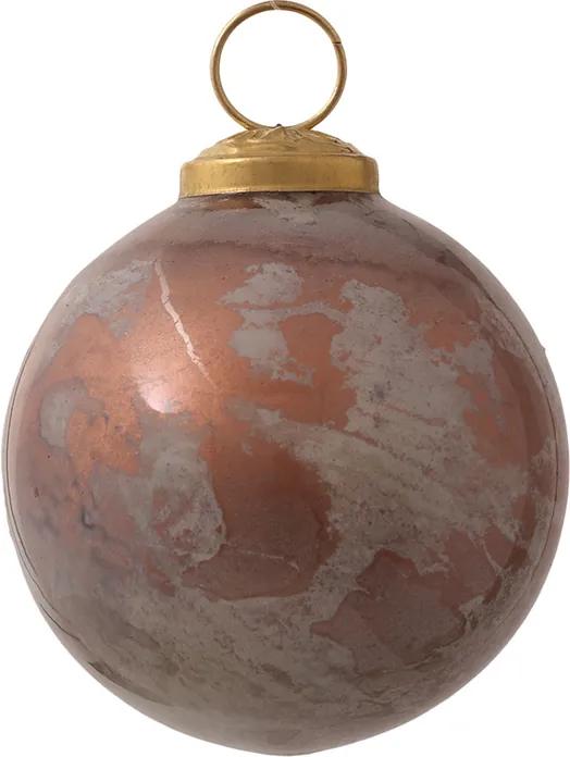 Christmas Zoey Kerstbal Zoey - Koper - Marble XL