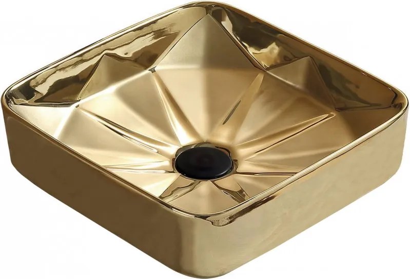 Mexen Elmira opbouw wastafel 41 x 41 cm, goud - 22094150