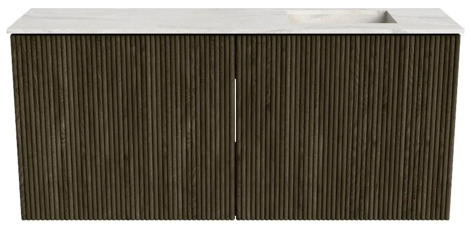Mondiaz Joya DLux 90cm toiletmeubel shadow met wastafel faye rechts zonder kraangat ostra