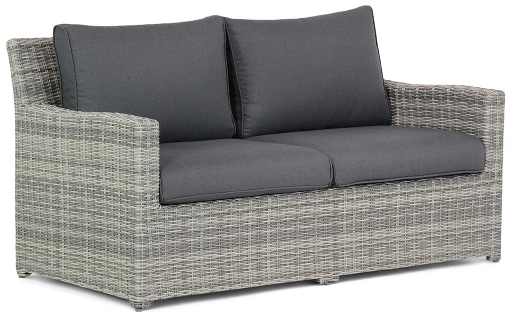 Stoel en Bank Loungeset 4 personen Wicker Grijs  Garden Collections Giardino/Brighton