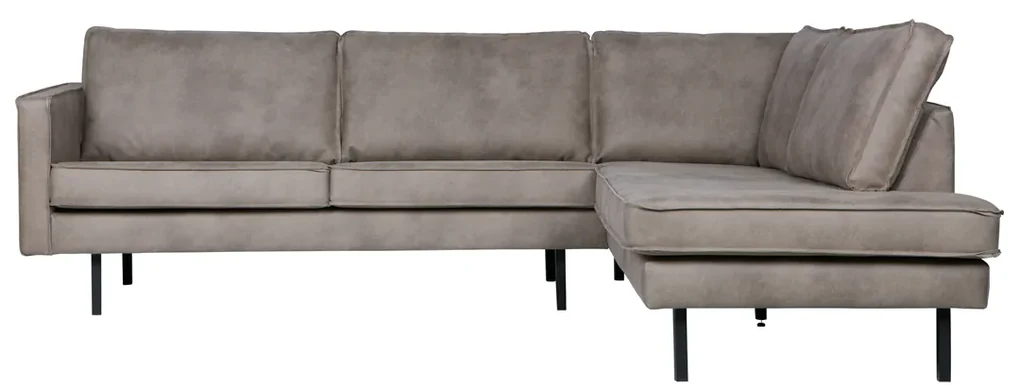 BePureHome Rodeo Hoekbank Rechts Elephant Skin