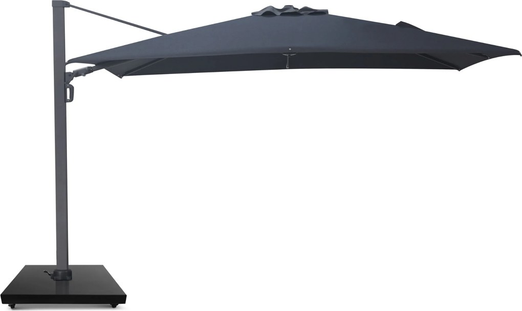 Zweefparasol  2.6x3.5m Graphite (excl. voet) Grijs-antraciet Camello Luna