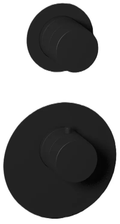 Plieger Roma inbouw thermostaatkraan zwart mat