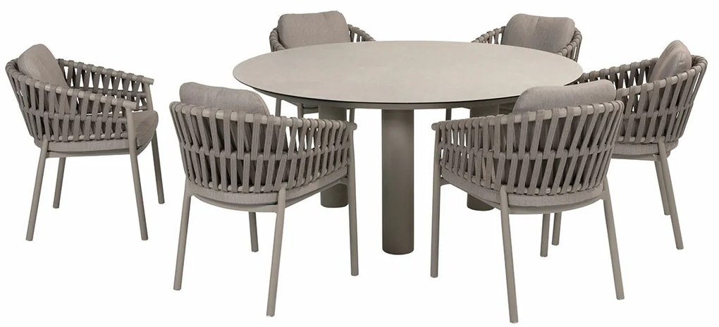 Taste by 4 Seasons Catalana tuinset 7-delig - Donato tuintafel Ø160x75 cm