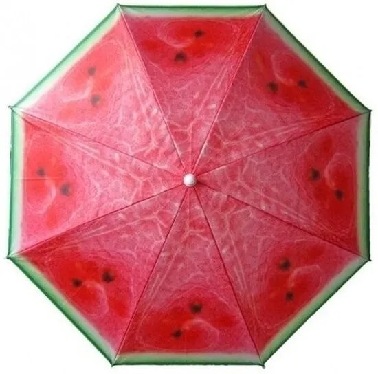 Verstelbare strandparasol / parasol met watermeloen print 180 cm parasols