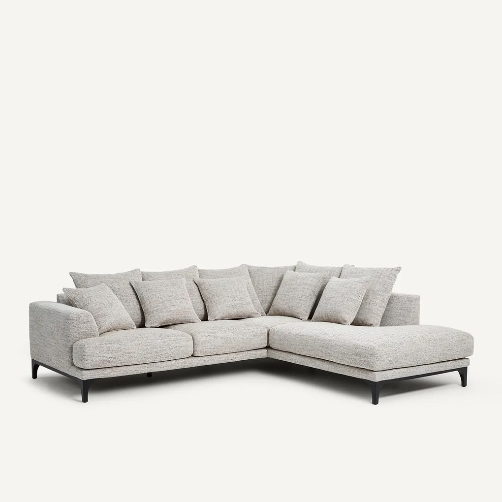 Hoekbank in gestippelde visgraatstof, ARMENTO