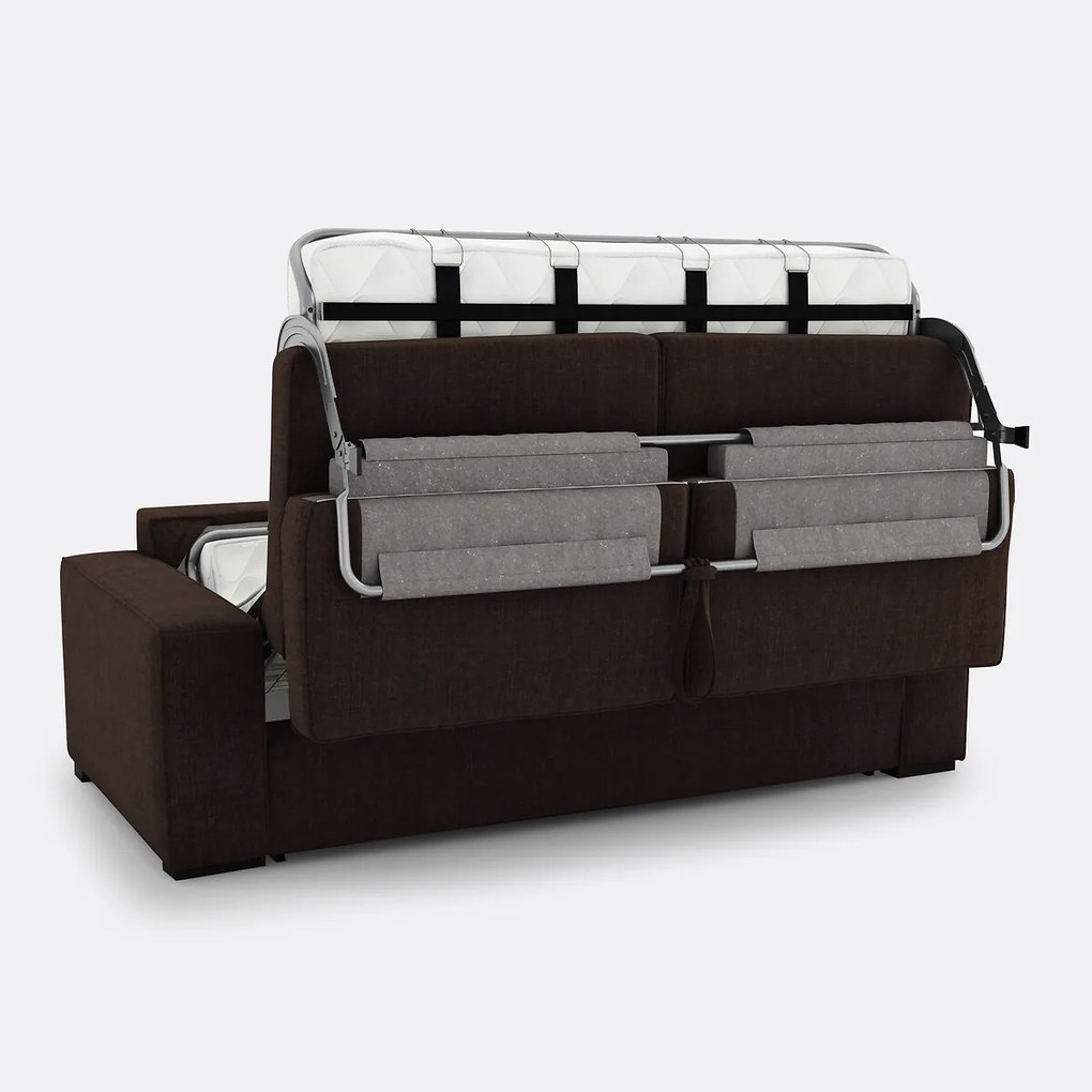 Slaapbank van katoen en linnen, 2, 3 of 4 zits, Comfort Bultex® Cécilia