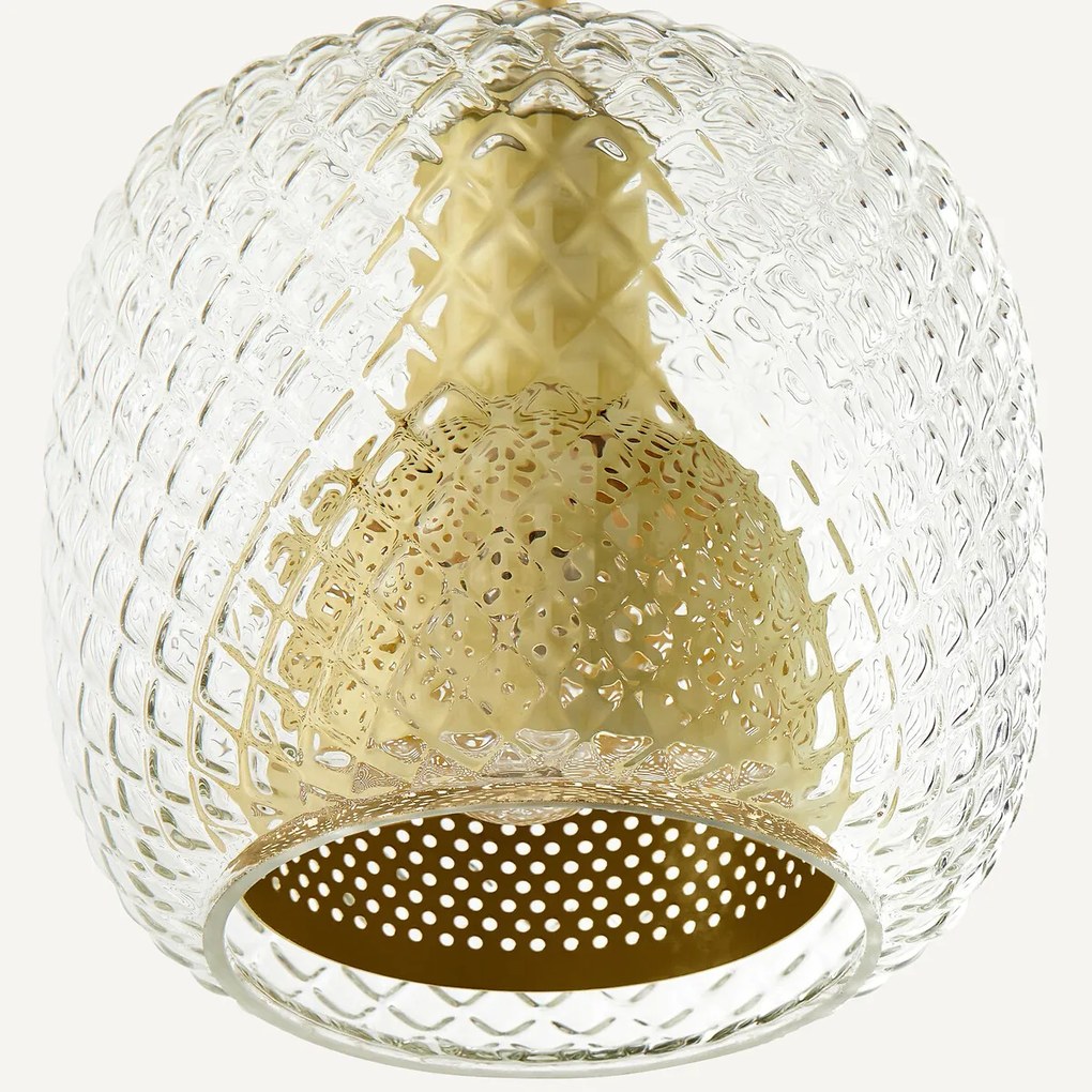 Leeslamp van geslepen glas, Mistinguett, ontwerp door Emmanuel Gallina