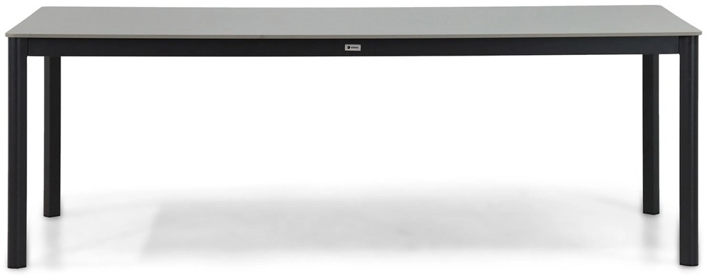 Dining Tuintafel rechthoekig 220 x 100 cm Aluminium Grijs Como